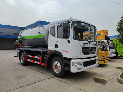 抽吸運輸污水淤泥、糞便、沼液罐式車，國六排放吸污車抽吸快、適用面廣